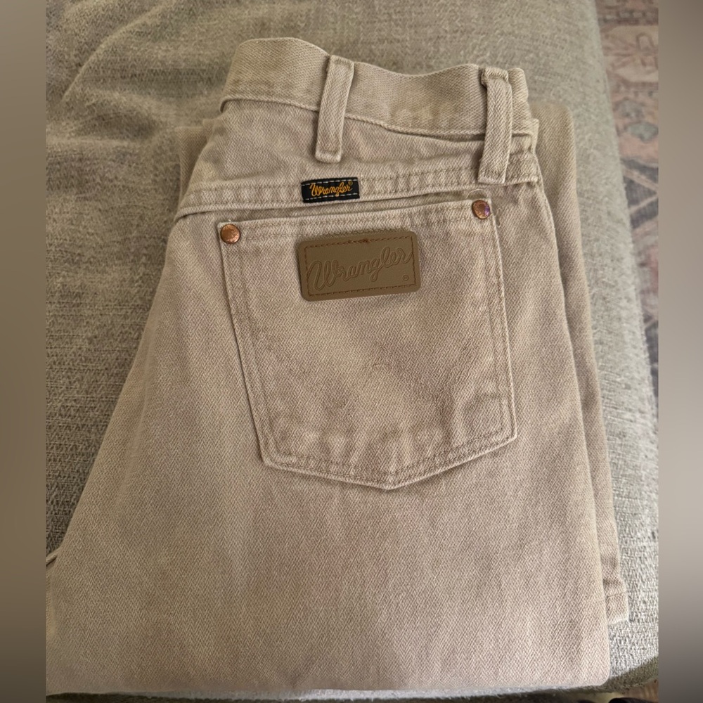 Wrangler Khaki Cotton Trousers